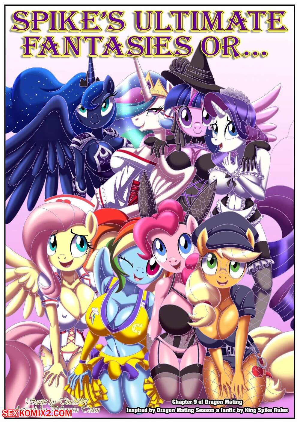 Porn comic Spikes Ultimate Fantasies or The Dragon Kings Harem. Palcomix