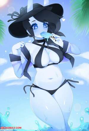 Porn comic Spooky Having A Wardrobe Malfunction On The Beach. Ahegaokami