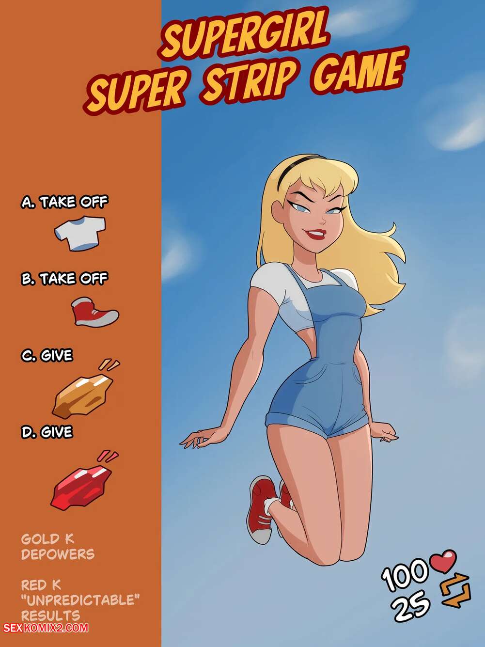 Porn comic Supergirl Super Strip Game. Godlem
