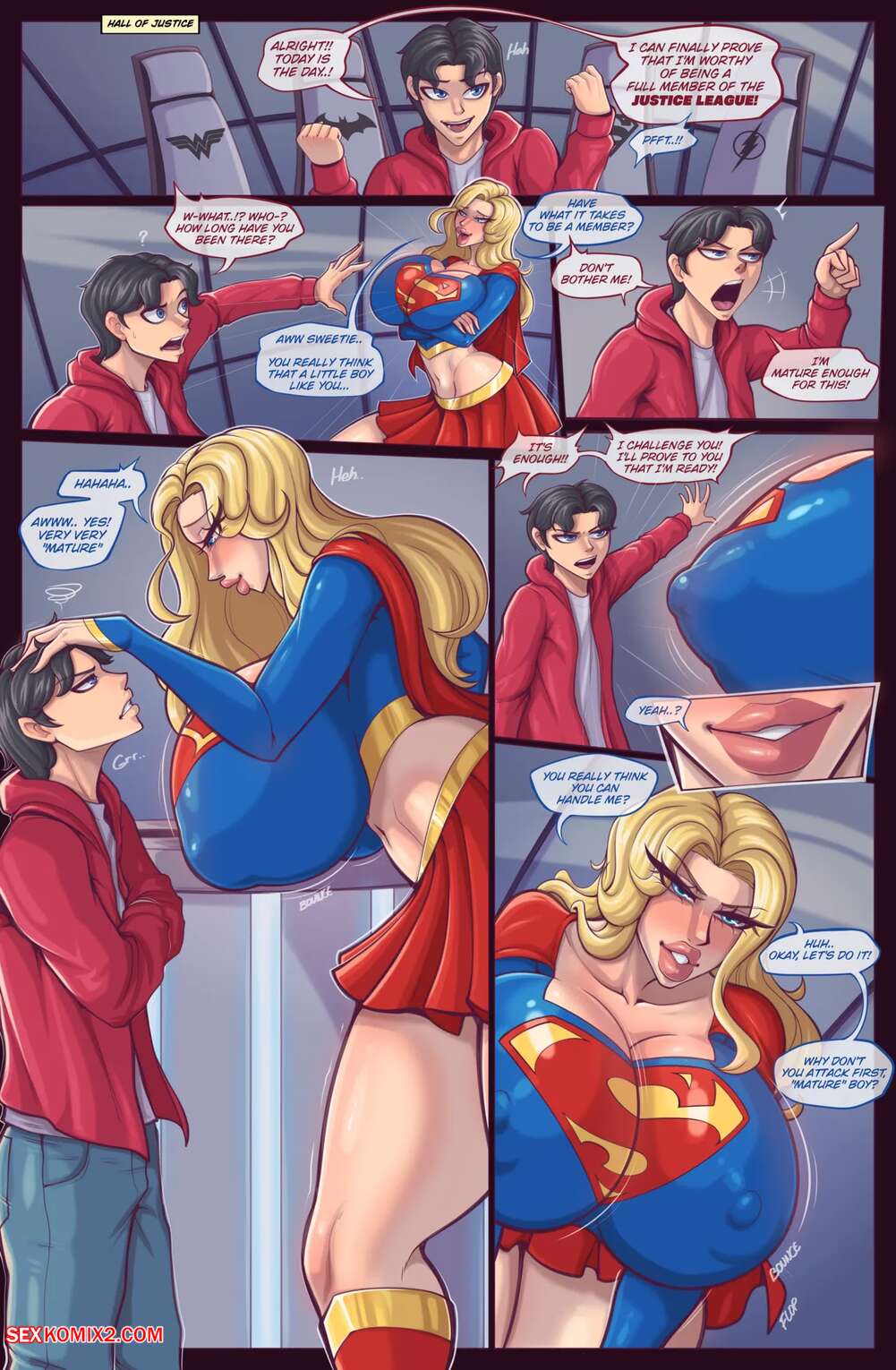 Porn comic Supergirl x Shazam. Superman. DeiGart