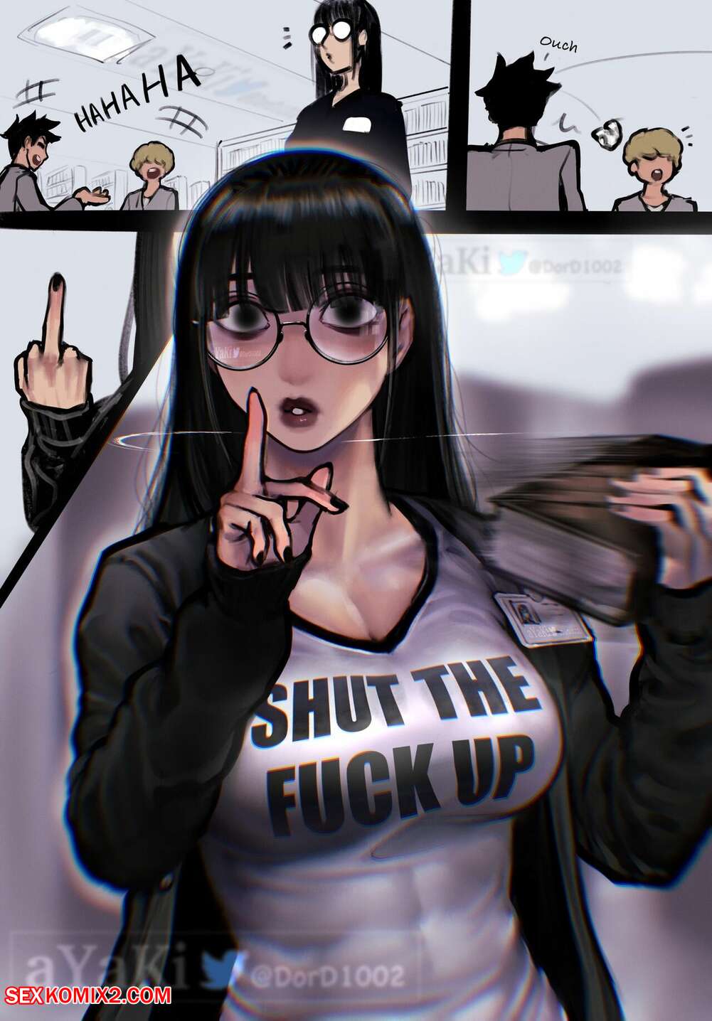 Porn comic Sylense. Goth Librarian. aYaKi