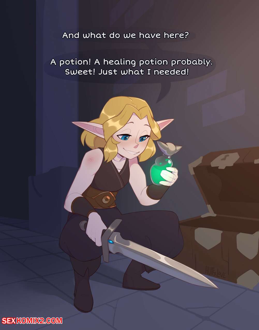 Porn comic Syllia. HuffsLove