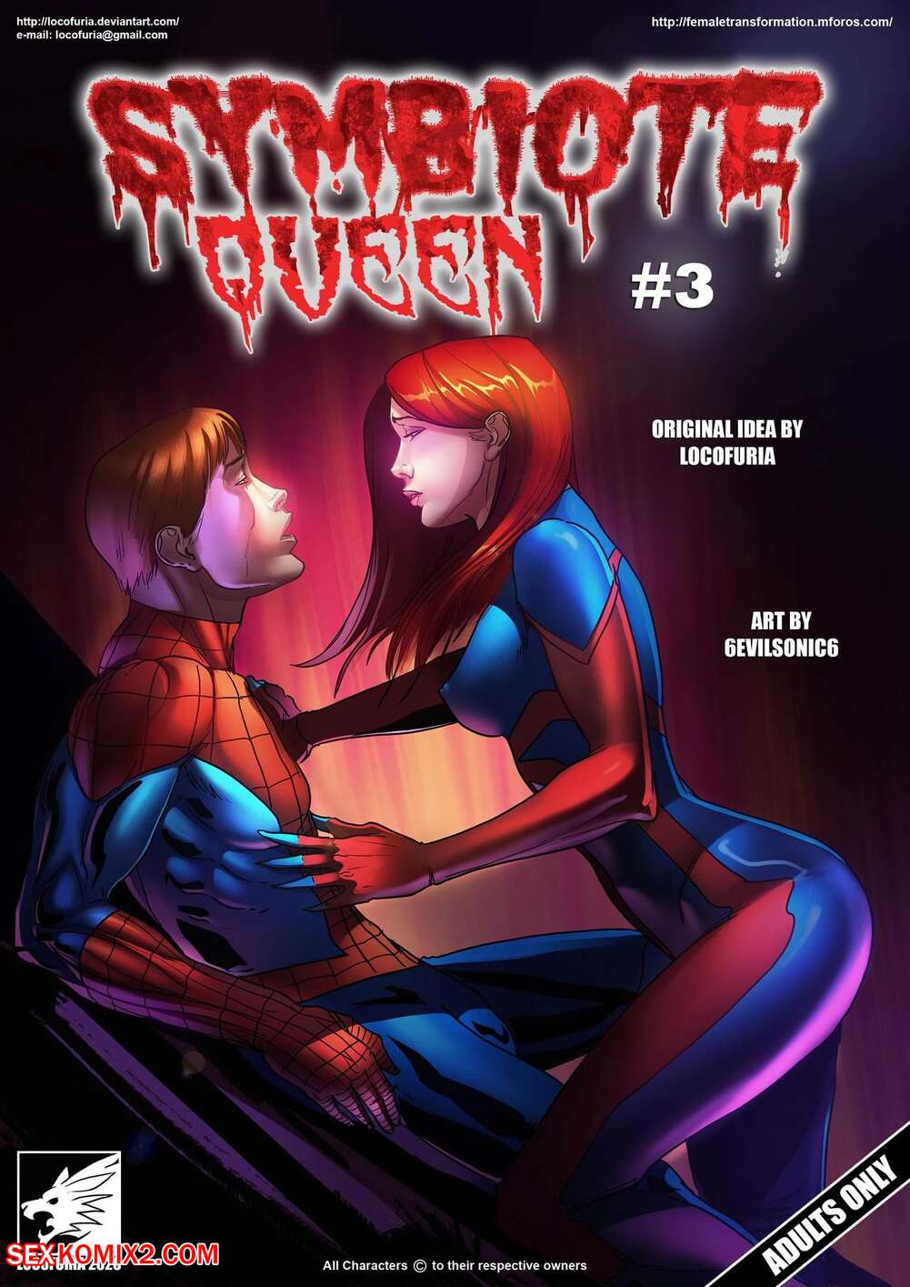 Porn comic Symbiote Queen 3. Locofuria