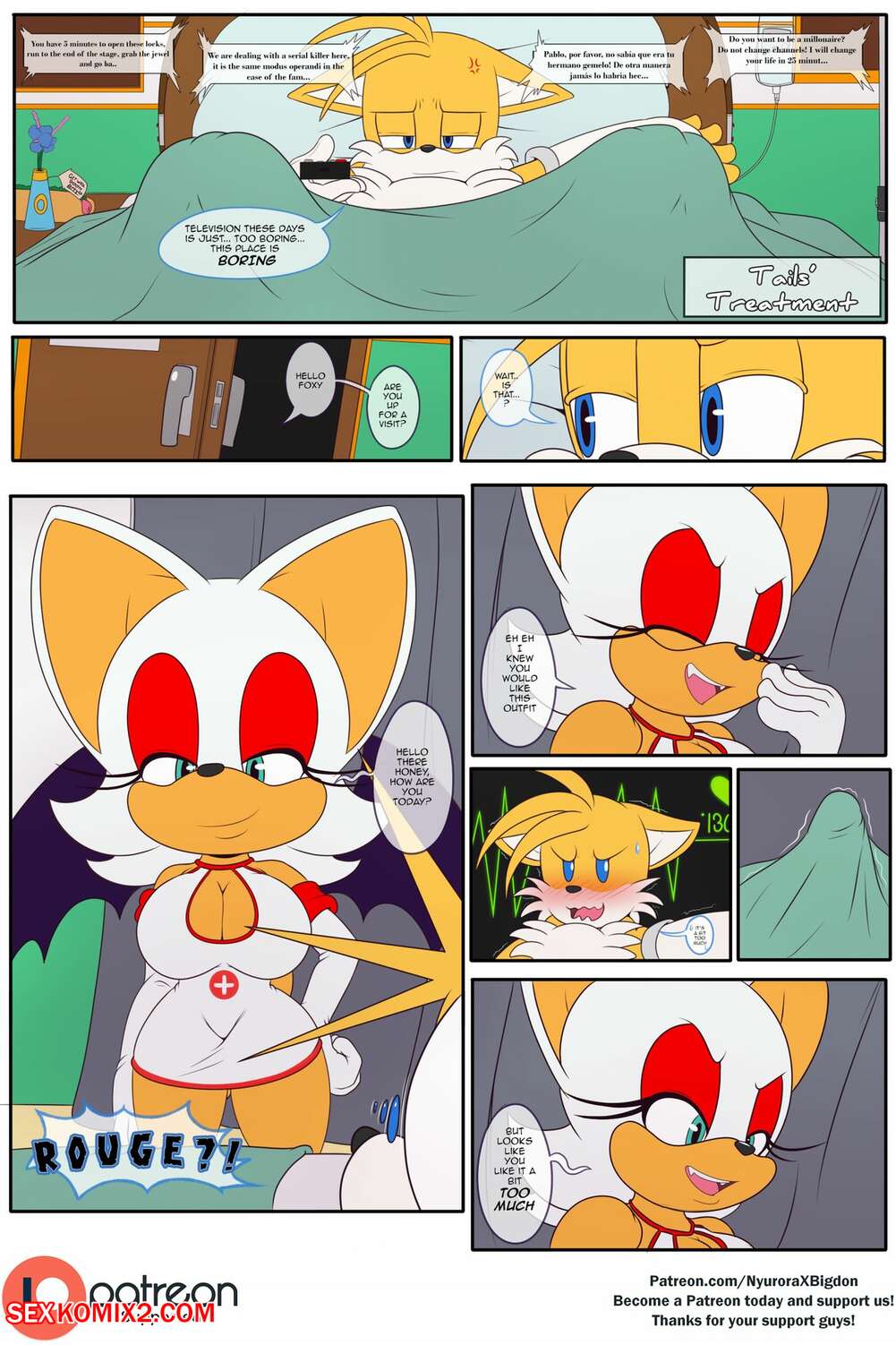 Porn comic Tails Treatment. nyuroraxbigdon
