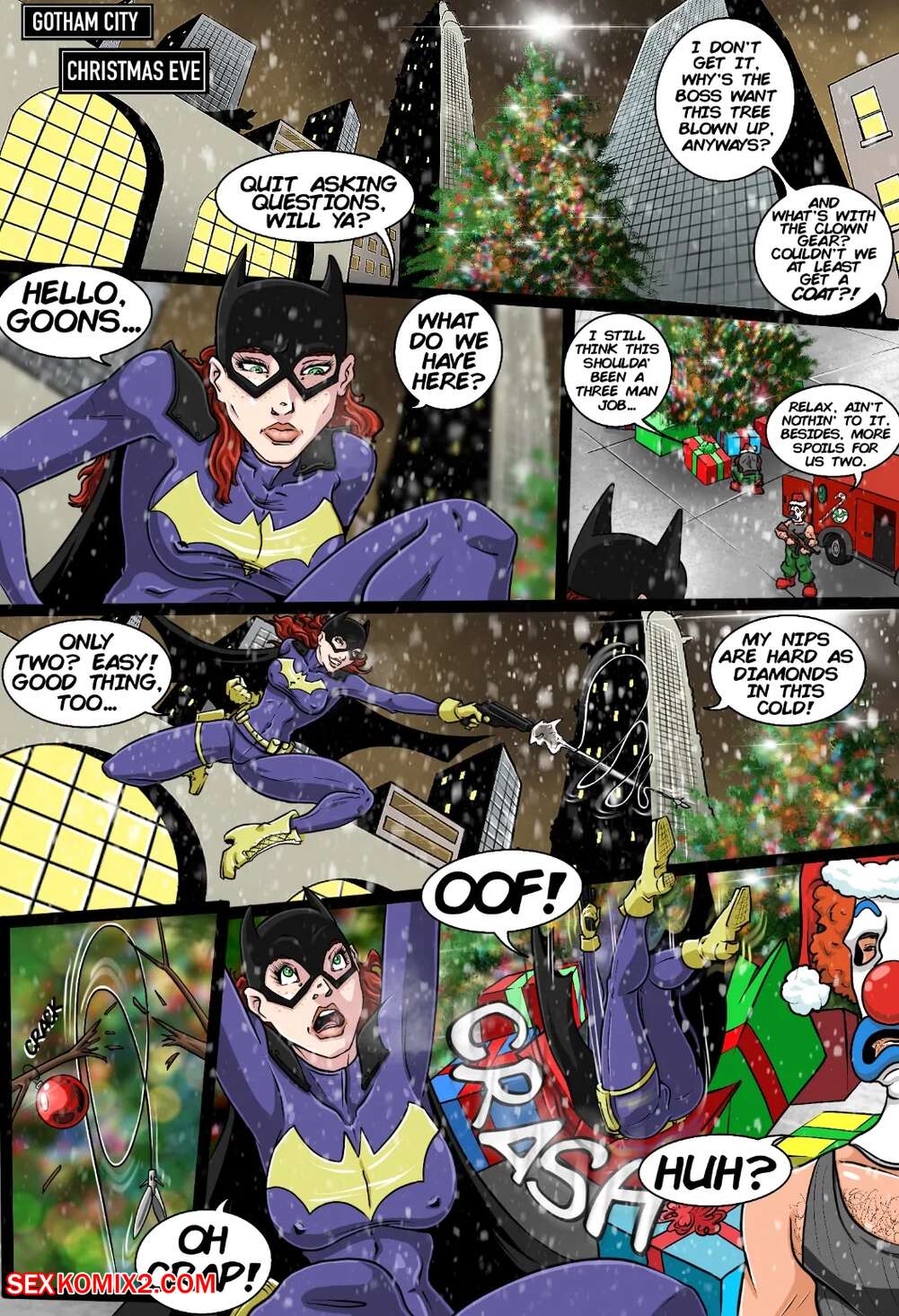 Porn comic Tales of Injustice. Batgirls Christmas