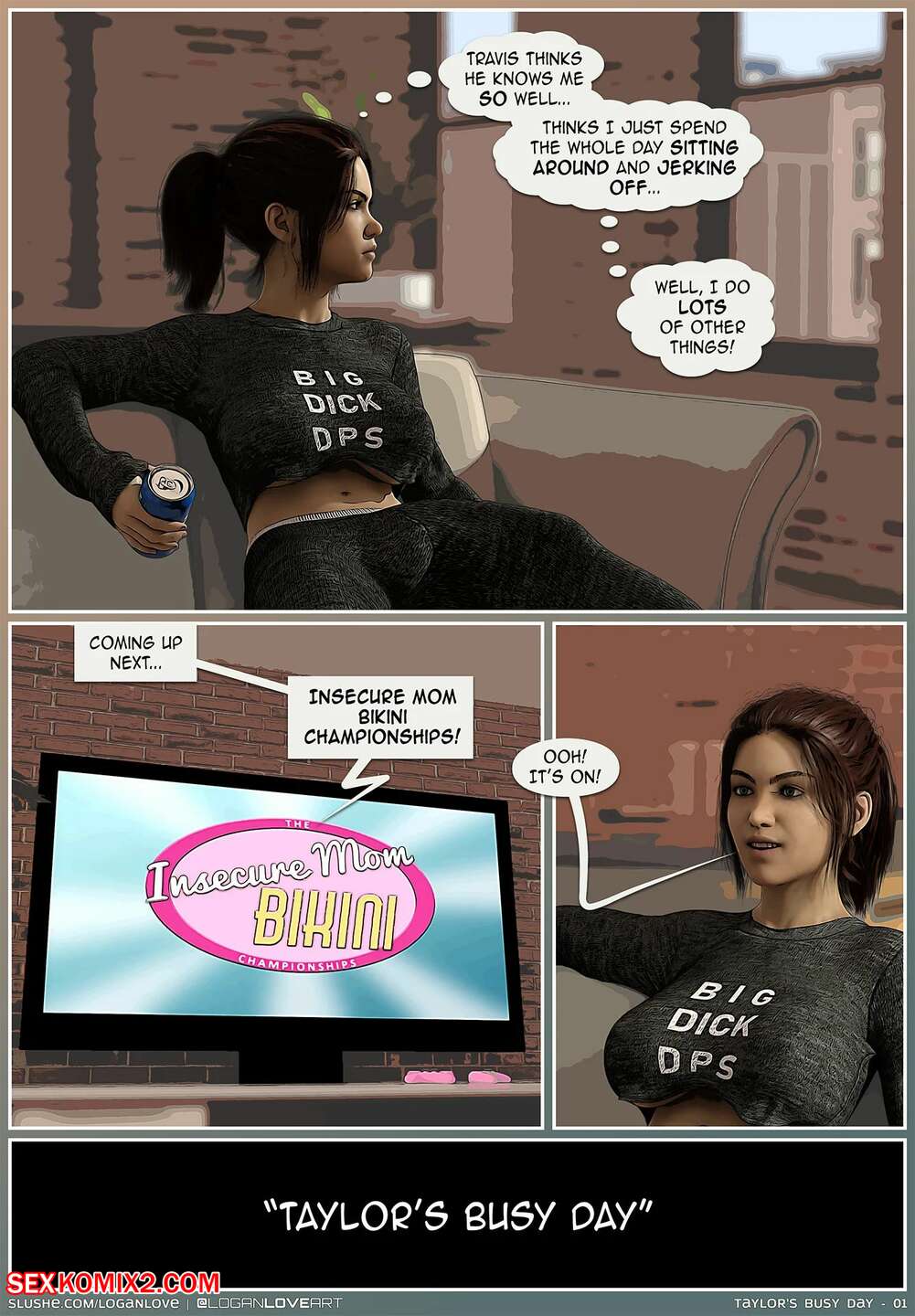 Porn comic Taylors Busy Day. Loganlove