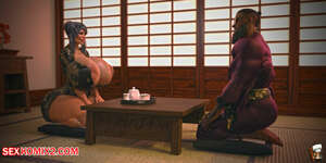 Porn comic Tea party Japan 3D. GashousesushiArt