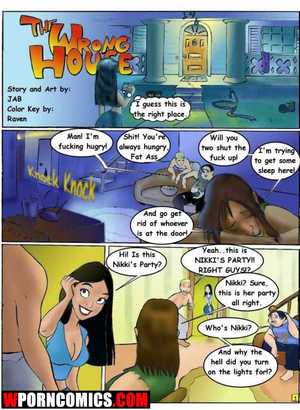 Porn comic The Wrong House. Part 1.