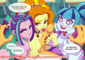 Porn comic The Dazzlings. Brother Tico