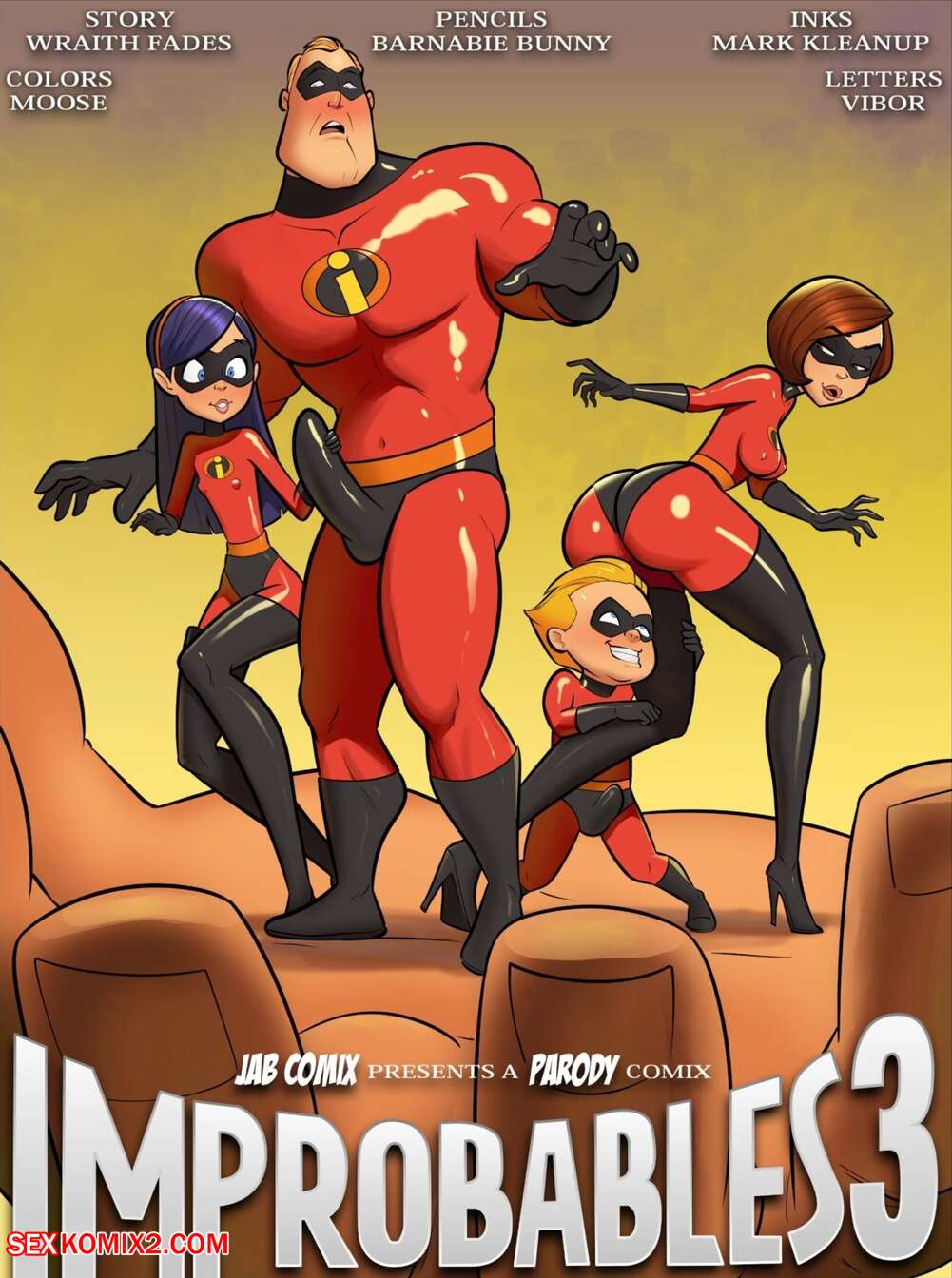 Porn comic The Improbables. Chapter 3. The Incredibles. JABComix.