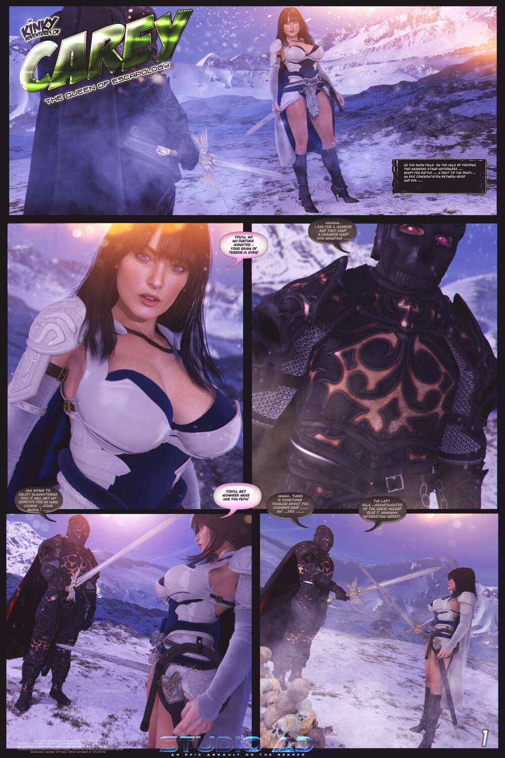 Porn comic The Kinky Adventures Of Carey. Part 3. Studio AD.