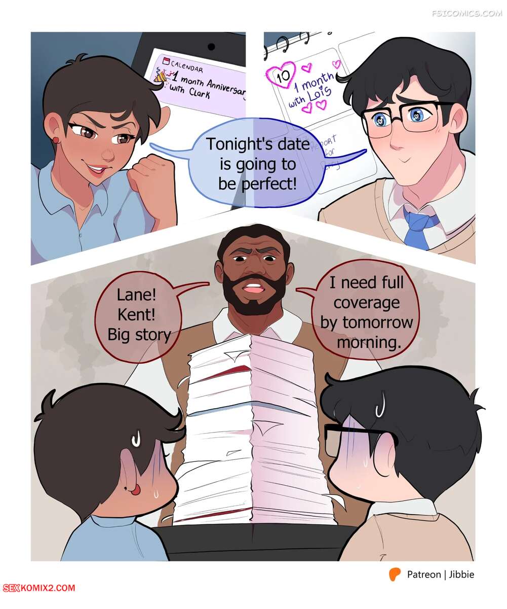 Porn comic The Night. My Adventures with Superman. Jibbie