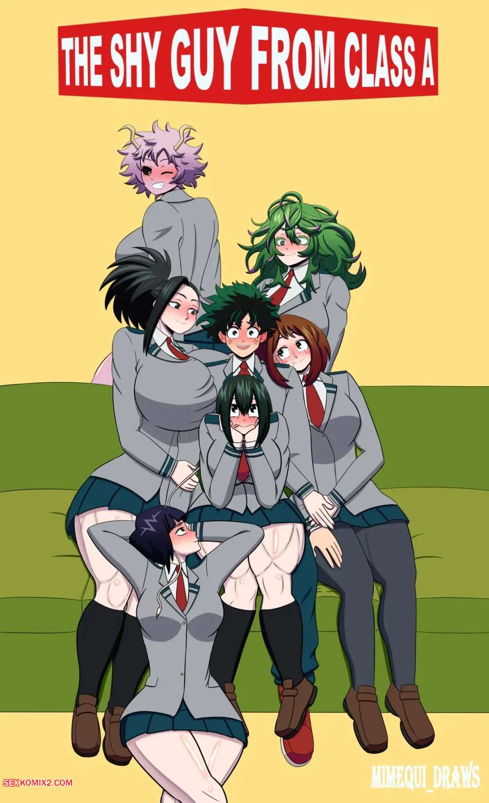 Porn comic The Shy Guy from Class 1A. My Hero Academia. Mimequidraws