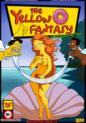 Porn comic The Simpsons. Radioactive Love. The Yellow Fantasy