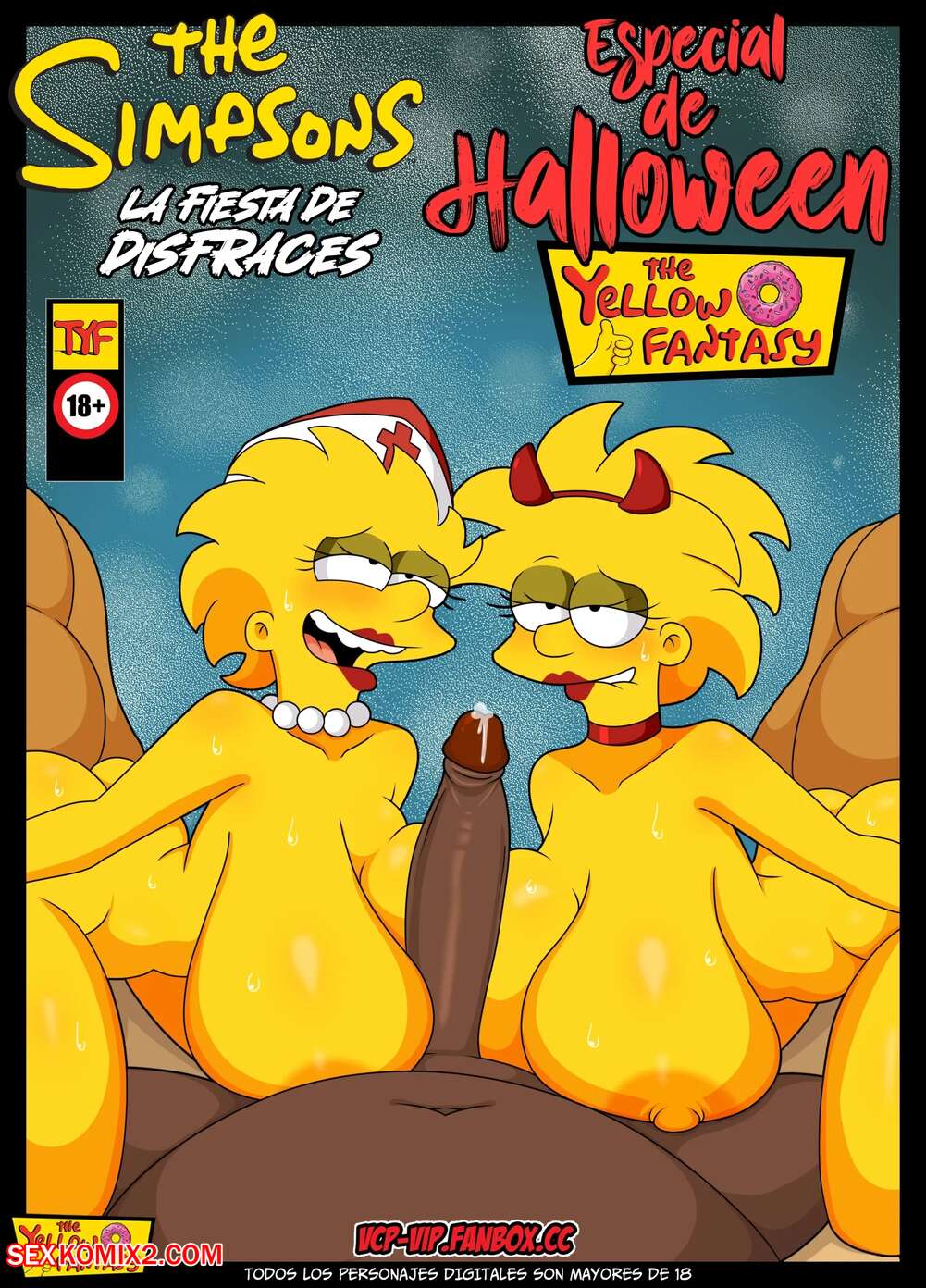 The simpsons in halloween tufos porn comic