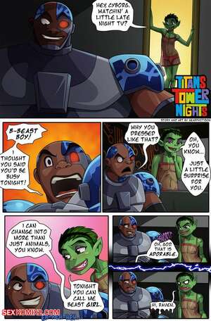 Porn comic Titans Tower Nights. Nearphotison. Teen Titans.