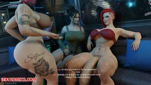 Porn comic Vs No Nut November. Cyberpunk. Hype3D
