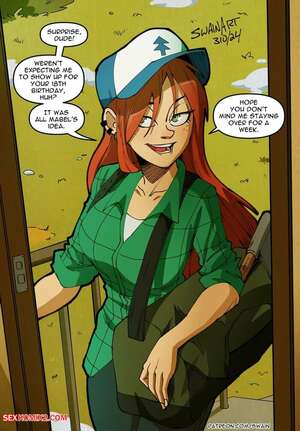 Porn comic Wendys Visit. Gravity Falls. Swain Art.
