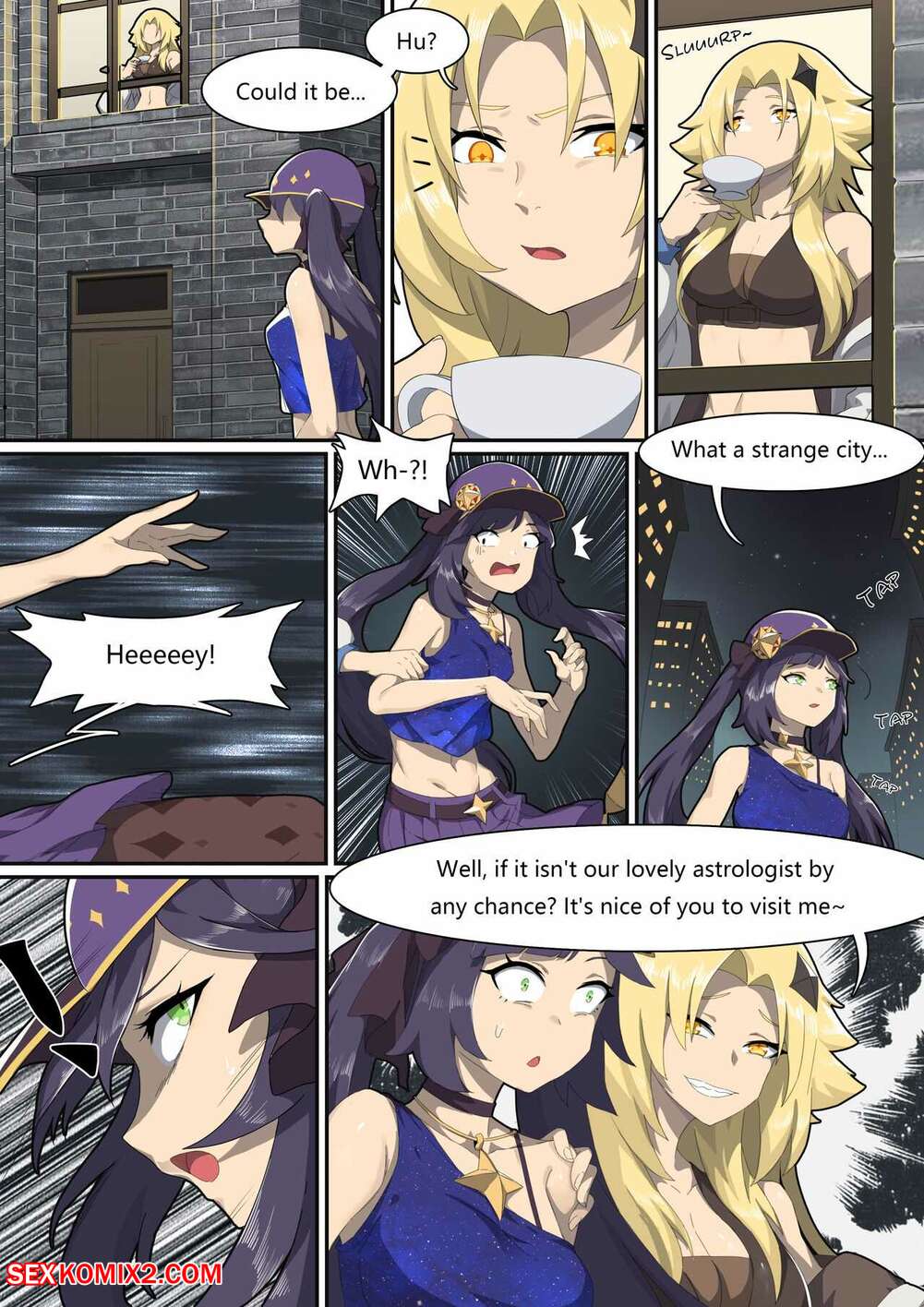 Porn comic Werewolf Girl Academy VI. Genshin Impact. Zobbie