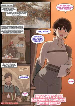 Porn comic White Milk. Welcome to the Labyrinth Creamery. 6No1
