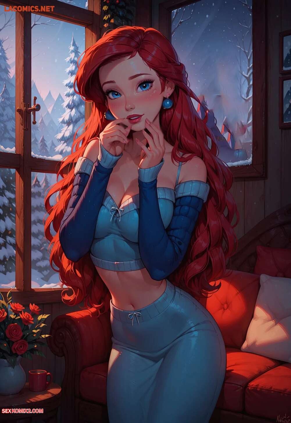 Porn comic Winter Fun With the Princesses. LowFireStudios