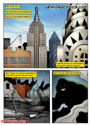 Porn comic Wonder Woman versus the Incredibly Horny Hulk. Chapter 1. Leandro Comics.