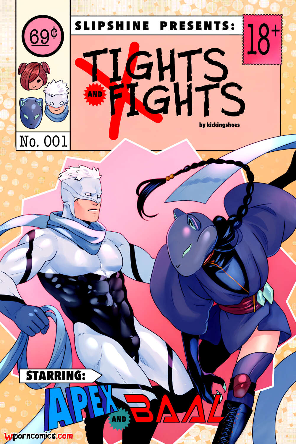 Porn comic X Tights Fights.