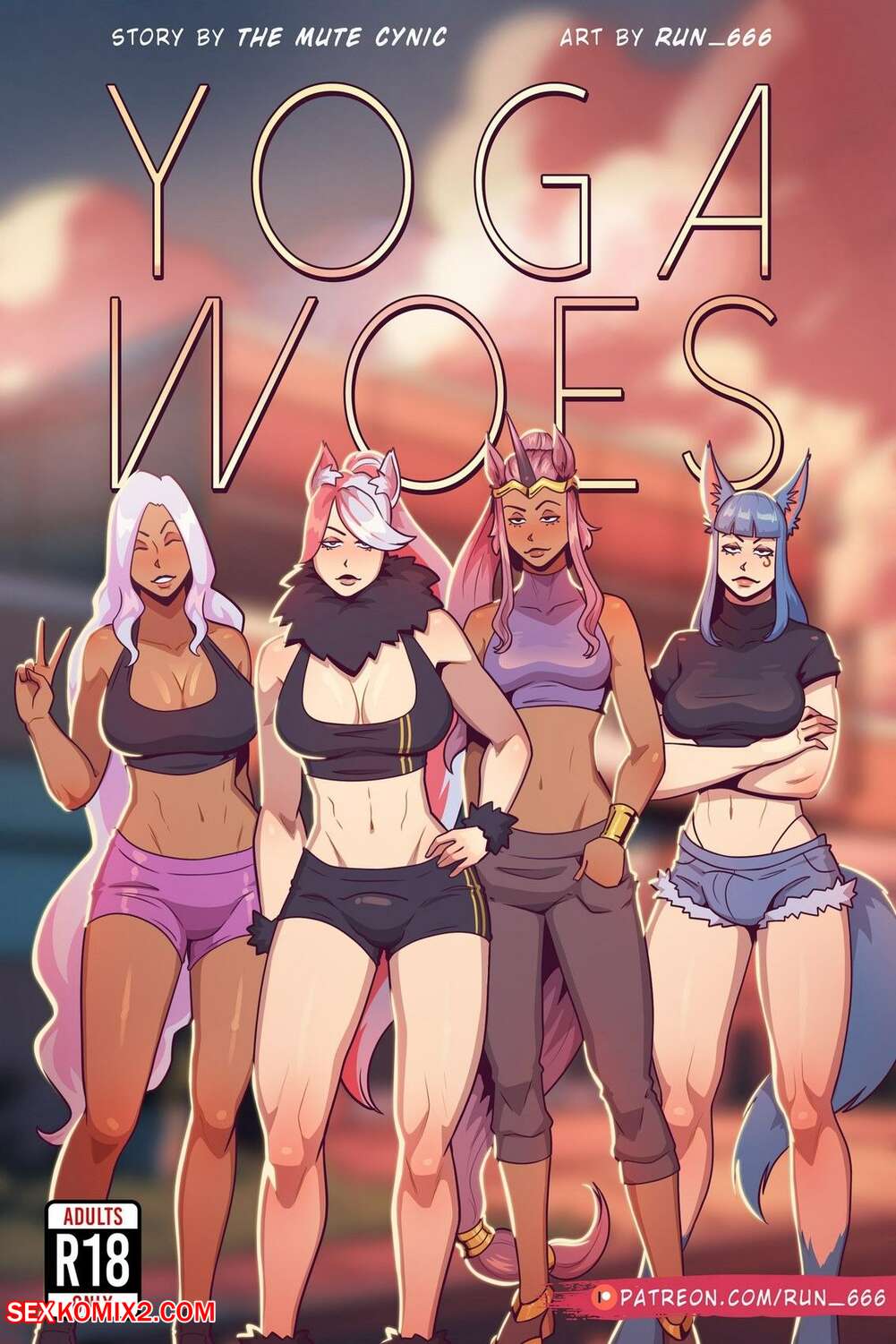 Porn comic Yoga Woes. Run 666