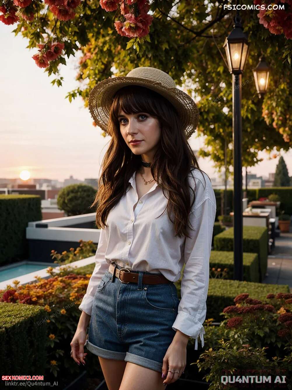 Porn comic Zooey Deschanel. New Girl Passengers. QuantumAI
